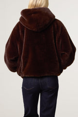 Zip Through Cosy Hooded Jacket