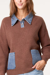 Denim Pocket Knit Jumper