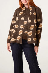 Leopard Knit Jumper & Scarf