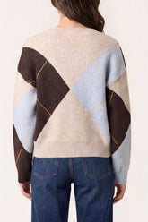 Argyle Knit Jumper - Downtown Girl