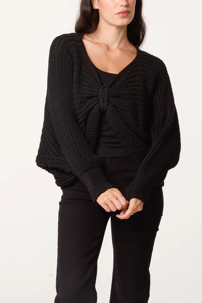 Bow Inspired Knit Jumper - Downtown Girl