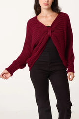 Bow Inspired Knit Jumper - Downtown Girl