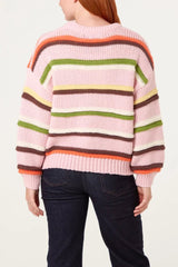 Chunky Knit Stripe Jumper - Downtown Girl
