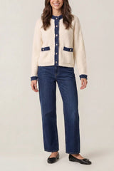 Denim Mix Cardigan - Downtown Girl