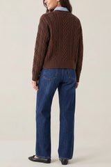 Denim Mix Cardigan - Downtown Girl