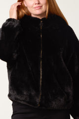Zip Through Cosy Hooded Jacket
