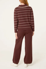 Striped Knit Co-Ord Set