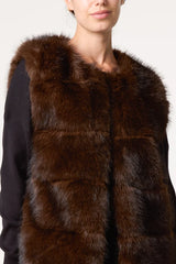 Longline Faux Fur Gilet