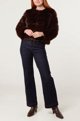 Faux Fur Cropped Jacket