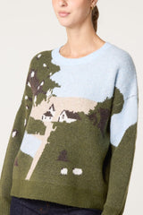 Scenic Landscape Knit Jumper - Downtown Girl