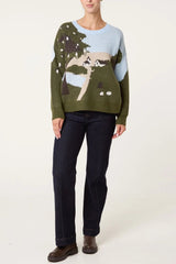 Scenic Landscape Knit Jumper - Downtown Girl