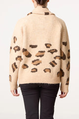Leopard Knit Jumper & Scarf