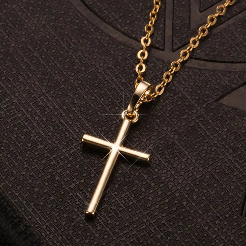 Gold Cross Pendant - Downtown Girl