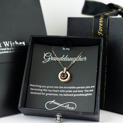 Luxury Black Black Rose Box With Love Languages Necklace With Message - Downtown Girl