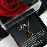 Luxury Black Black Rose Box With Love Languages Necklace With Message - Downtown Girl