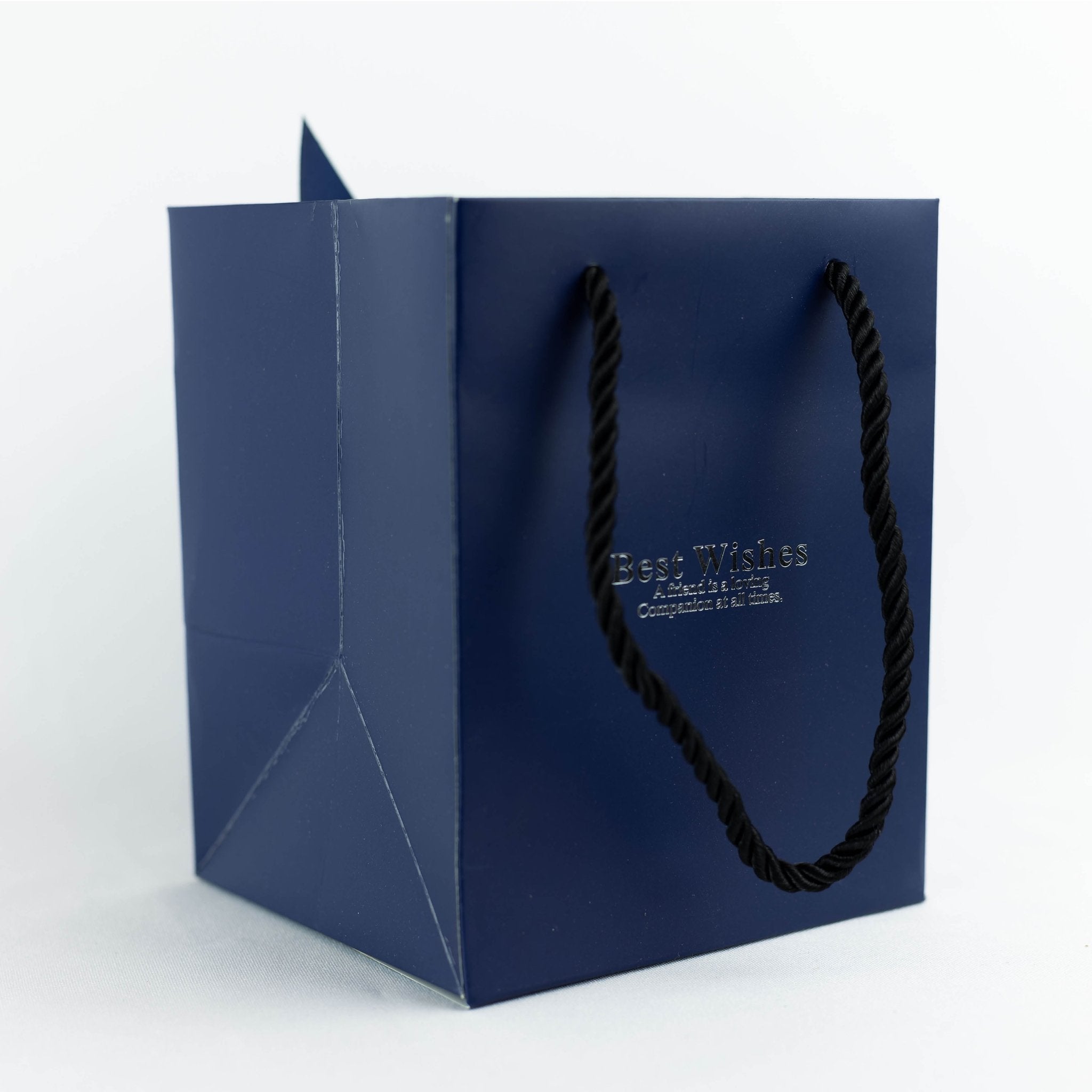 Luxury Blue Rose Box With Red Birthstone And Message - Downtown Girl