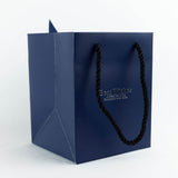 Luxury Blue Rose Box With Red Birthstone And Message - Downtown Girl
