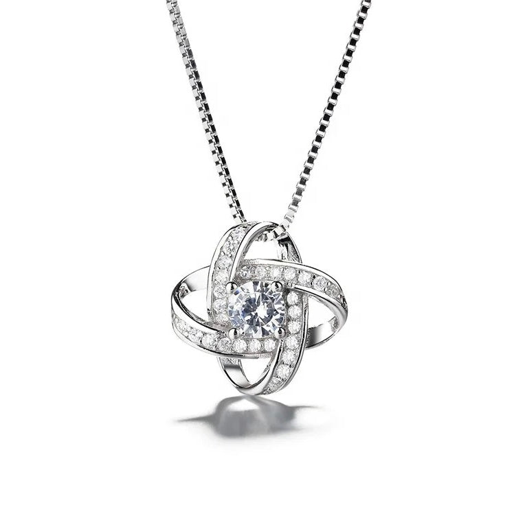 Twisted Elegance Gem Pendant - Downtown Girl