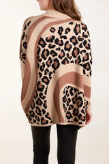 Spliced Animal Relaxed Batwing Jumper