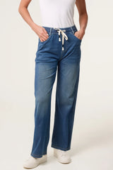 Elastic Wash Jeans