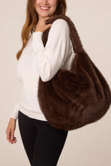 Faux Fur Slouch Bag