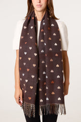 Heart Print Scarf