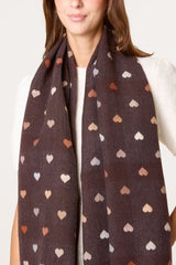 Heart Print Scarf