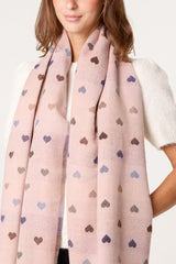 Heart Print Scarf