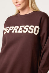 Espresso Crew Neck Sweatshirt
