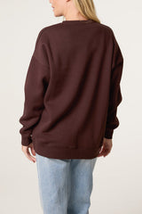 Espresso Crew Neck Sweatshirt