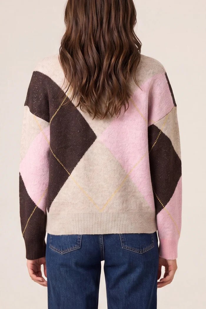 Argyle Knit Jumper - Downtown Girl
