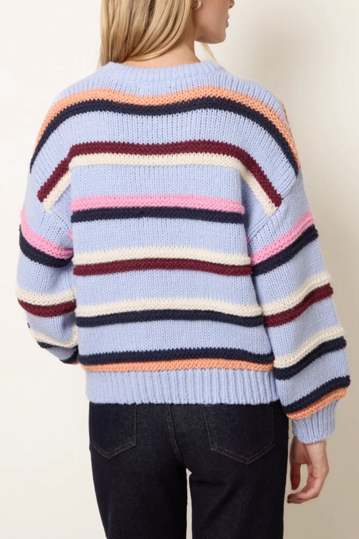 Chunky Knit Stripe Jumper - Downtown Girl