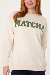 Matcha Crew Neck Sweatshirt - Downtown Girl