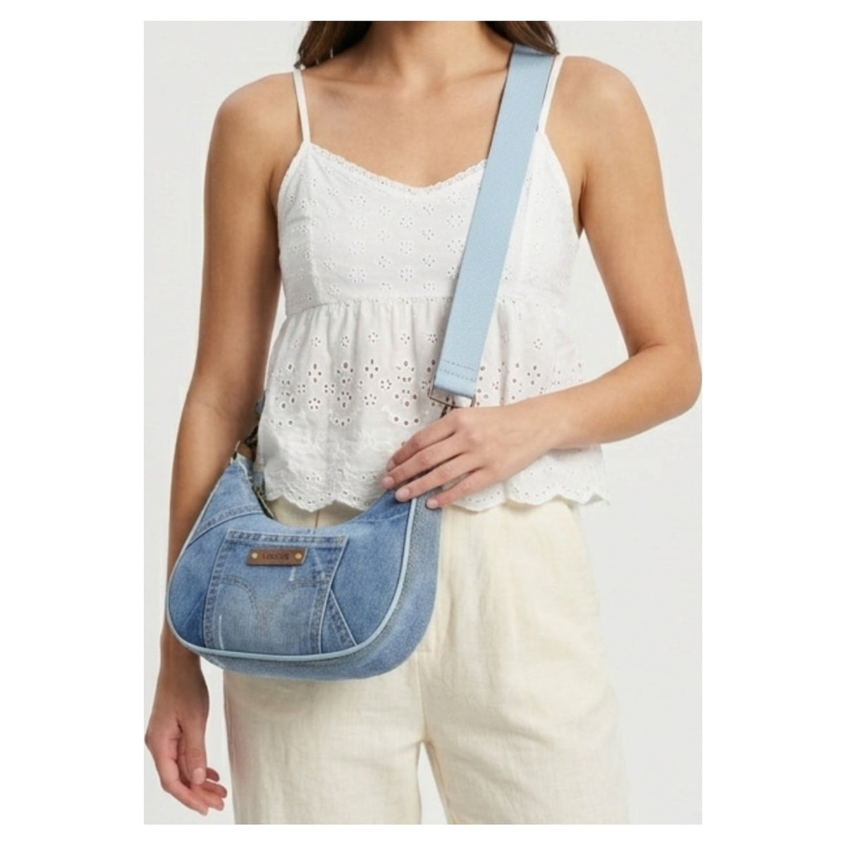 New Denim Hobo Bag - Downtown Girl