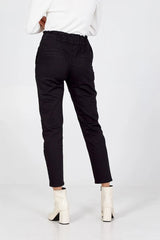 Paperbag Waist Stretch Denim Jean - Downtown Girl