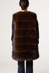 Longline Faux Fur Gilet
