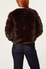 Faux Fur Cropped Jacket