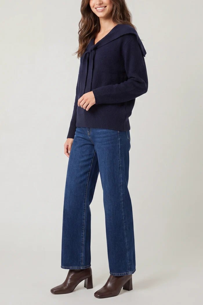 Scarf Detailed Jumper - Downtown Girl