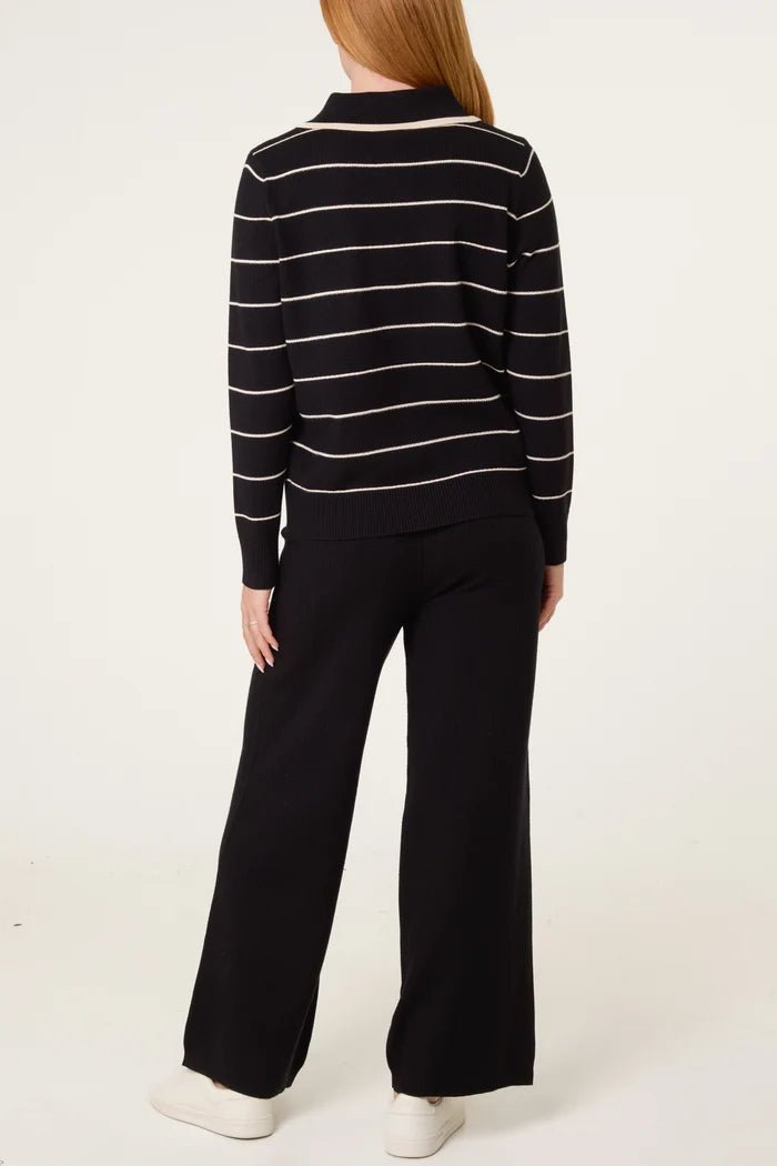 Striped Knit Co-Ord Set - Downtown Girl