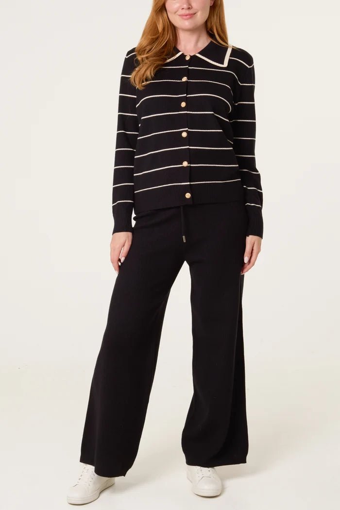 Striped Knit Co-Ord Set - Downtown Girl