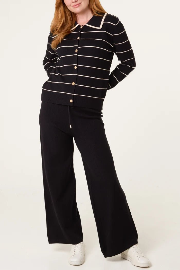Striped Knit Co-Ord Set - Downtown Girl