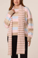 Striped Scarf & Jumper - Downtown Girl