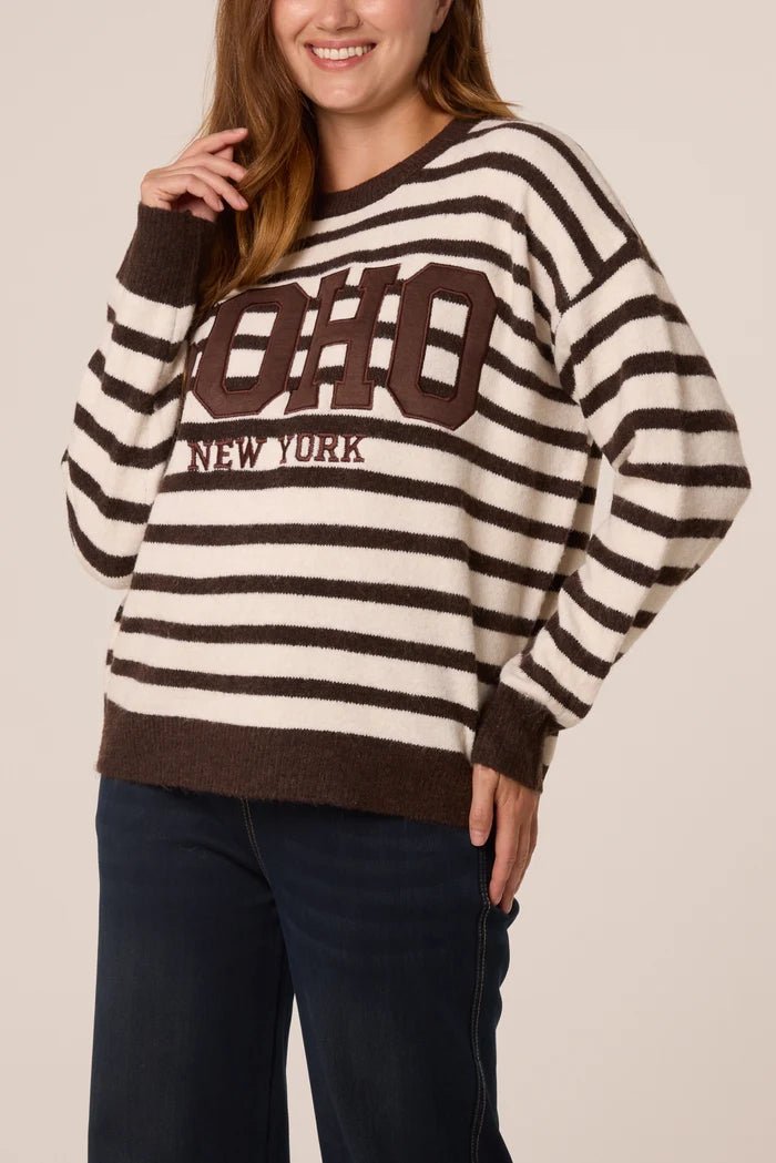Striped Soho NY Knit Jumper - Downtown Girl
