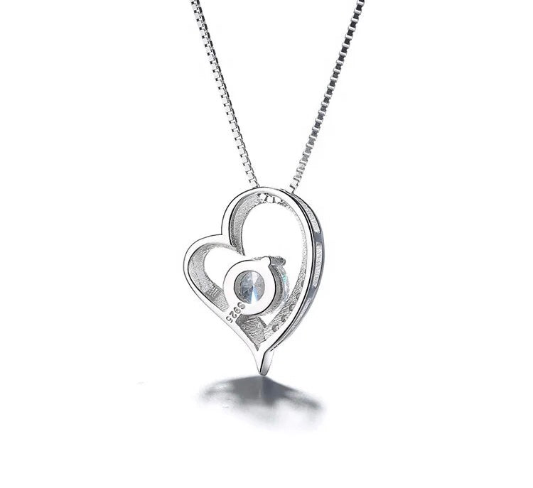 Eternal Love Offset Heart Pendant - Downtown Girl