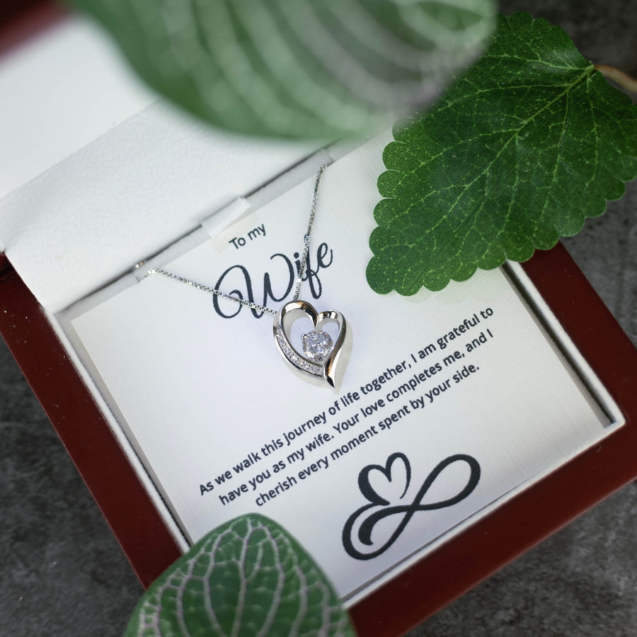 Eternal Love Offset Heart Pendant
