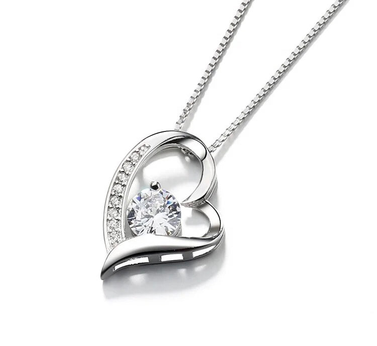 Eternal Love Offset Heart Pendant - Downtown Girl