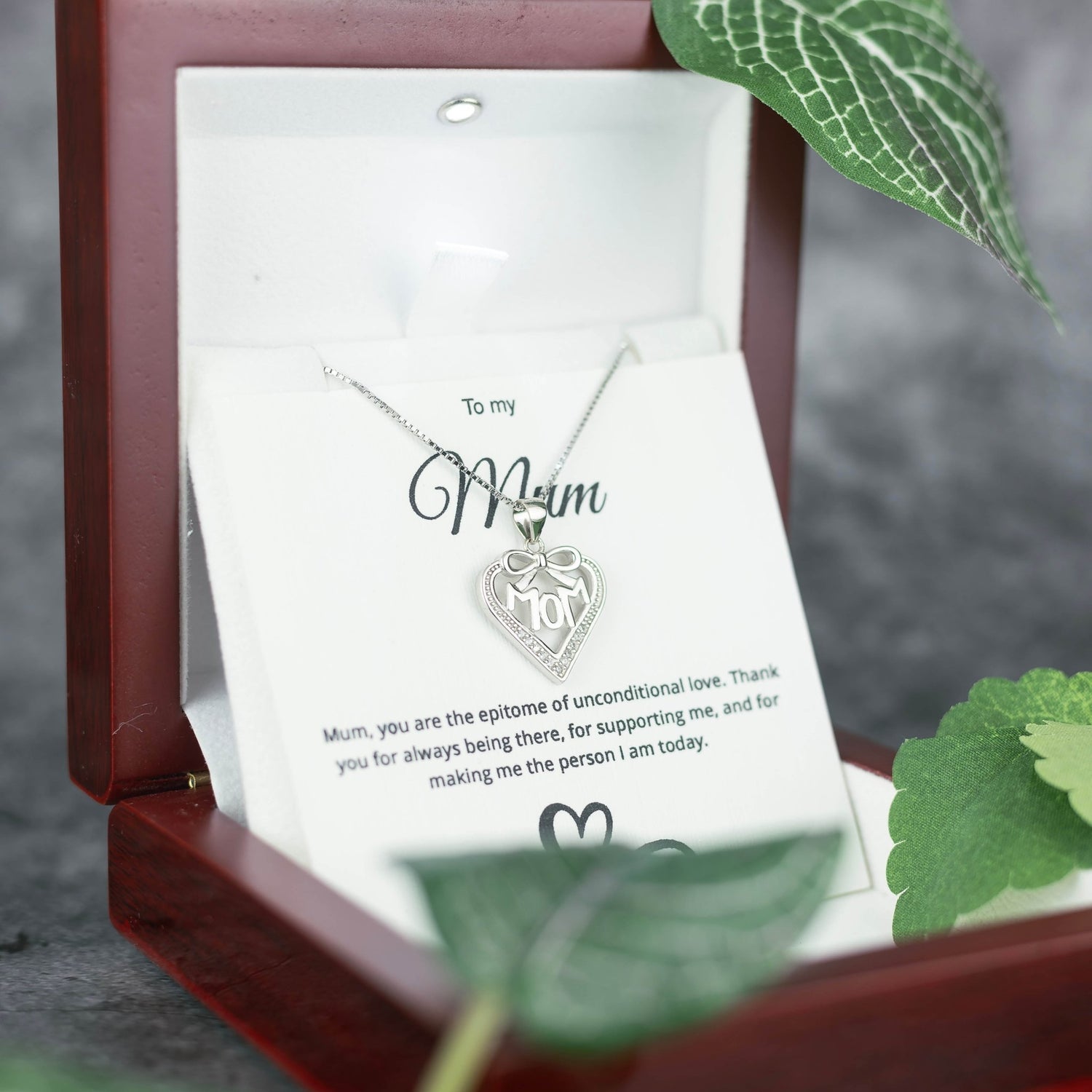 Heartfelt Love for Mum Pendant - Downtown Girl