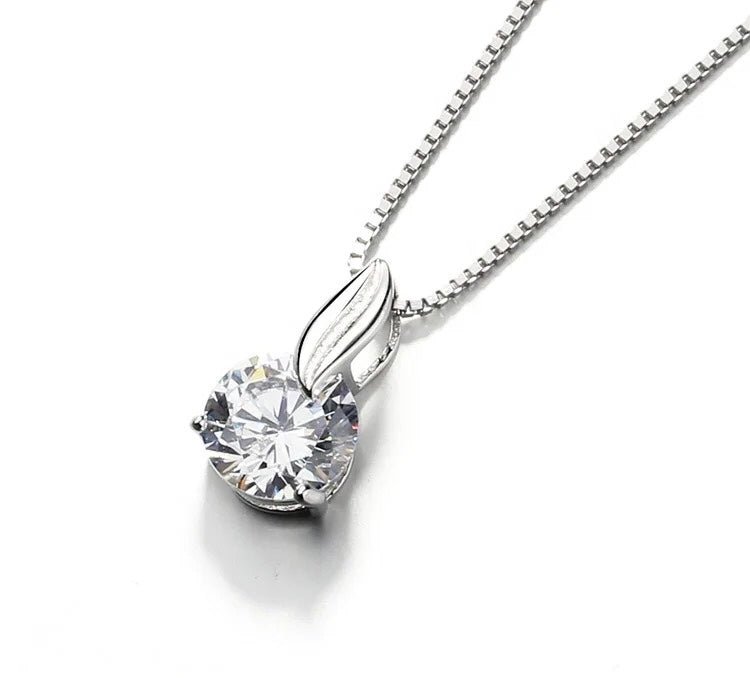 Majestic Diamond Leaf Pendant